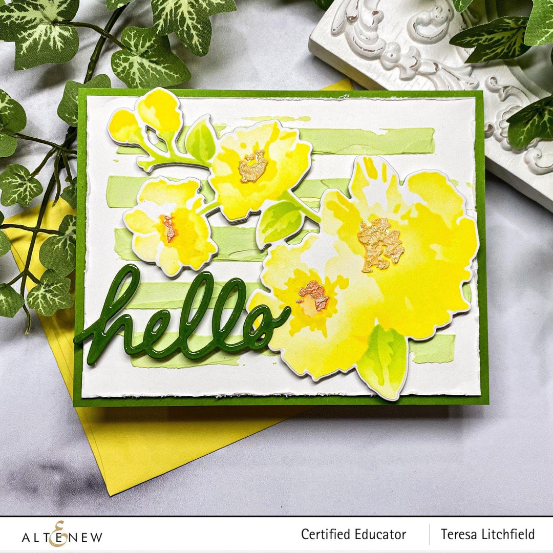 EXP Factors Stencil Watercolor Stripes Stencil