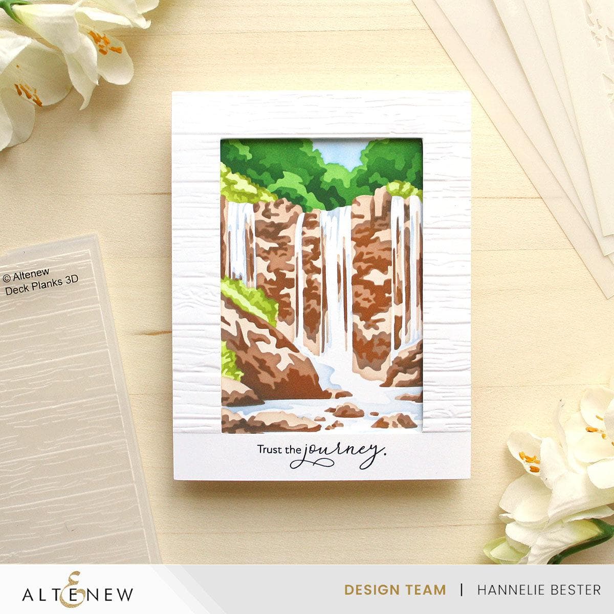 Waterfall Scene Layering Stencil Set (5 in 1)