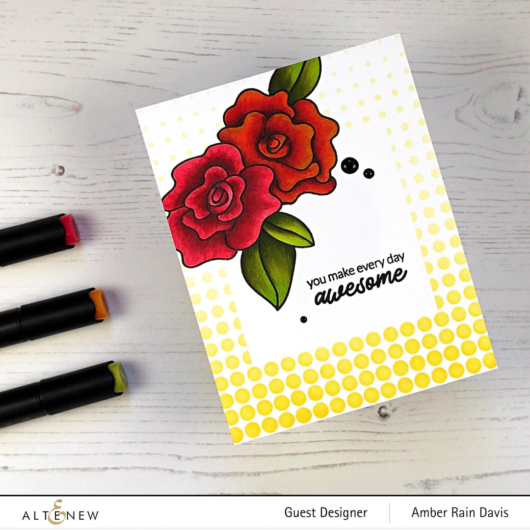 Photocentric Stencil Wavy Roses Mask Stencil