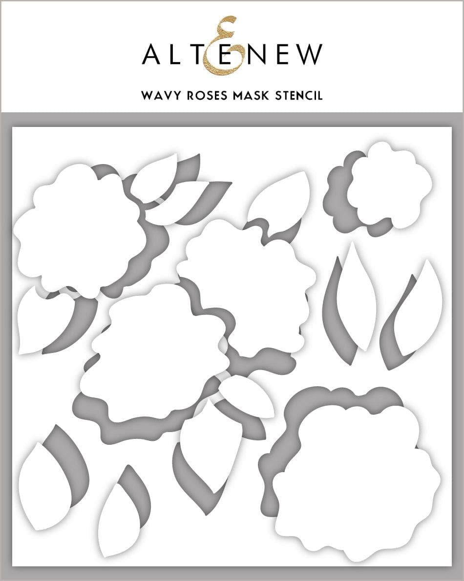 Photocentric Stencil Wavy Roses Mask Stencil