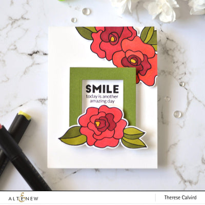 Photocentric Stencil Wavy Roses Mask Stencil