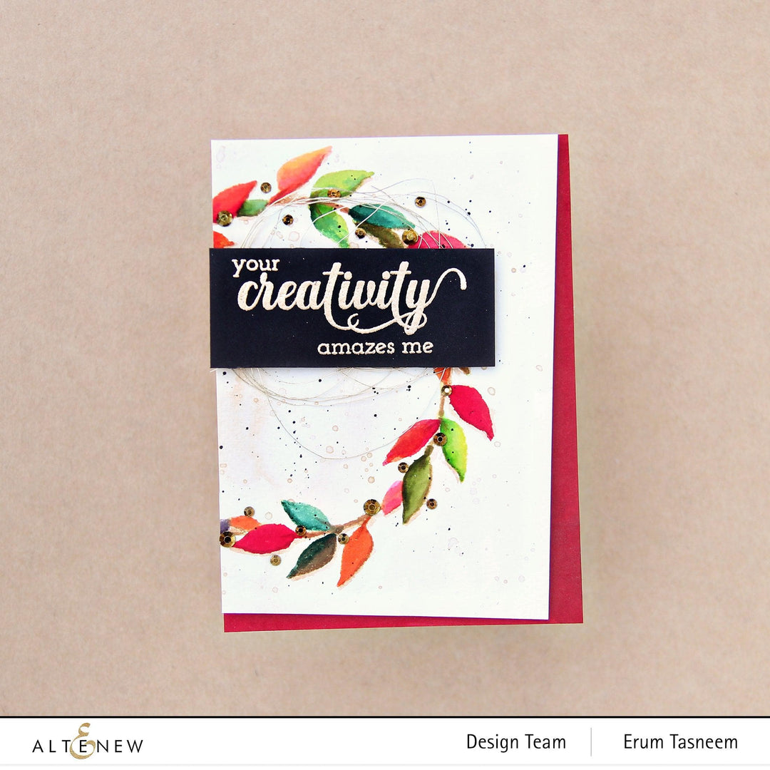 Photocentric Stencil Wonderful Wreath Stencil