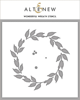 Photocentric Stencil Wonderful Wreath Stencil