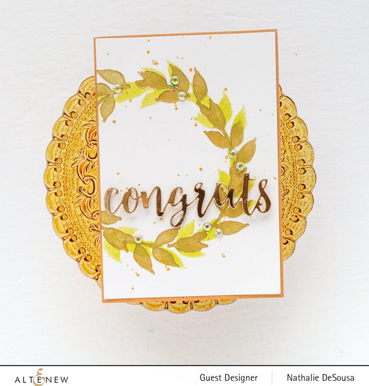 Photocentric Stencil Wonderful Wreath Stencil