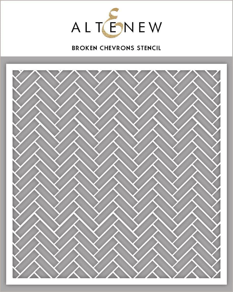 Photocentric Stencil Broken Chevrons Stencil