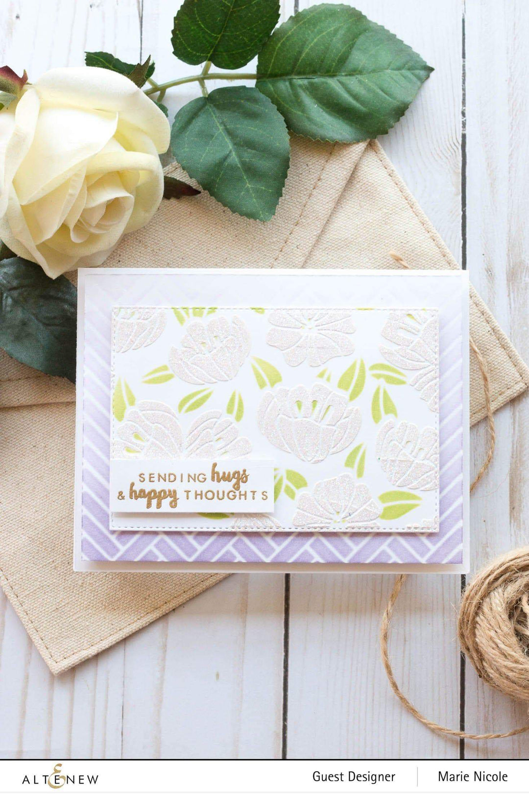Photocentric Stencil Broken Chevrons Stencil
