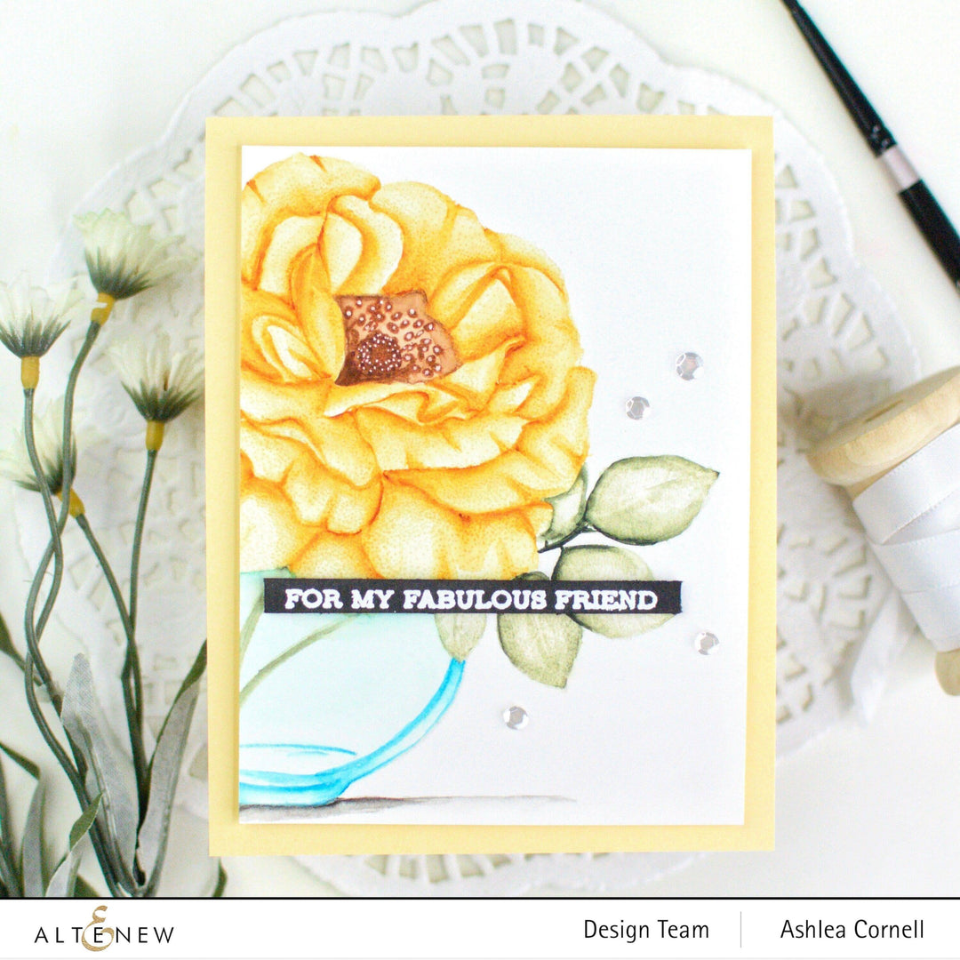 Altenew Calming Reverie Mask Stencil featuring intricate floral and abstract patterns for crafting and mixed media projects.