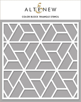 Photocentric Stencil Color Block Triangle Stencil