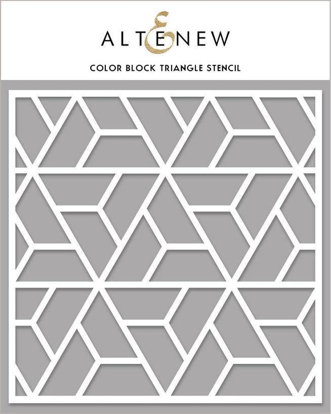Photocentric Stencil Color Block Triangle Stencil