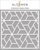 Photocentric Stencil Color Block Triangle Stencil