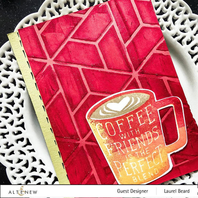 Photocentric Stencil Color Block Triangle Stencil