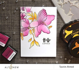 Photocentric Stencil Floral Drape Stencil
