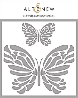 Photocentric Stencil Flowing Butterfly Stencil