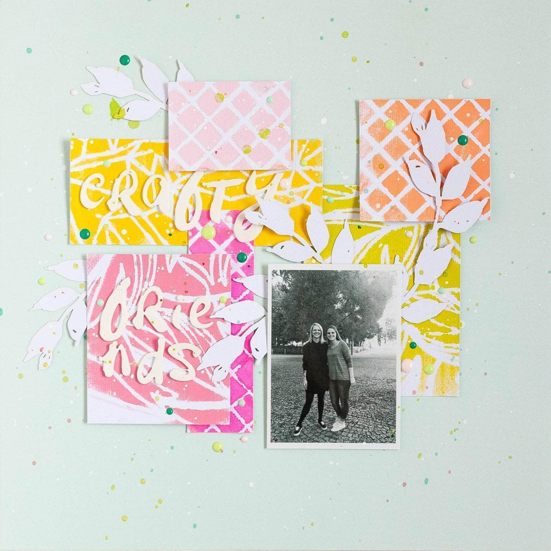 Photocentric Stencil Z - Geometric Landscape Stencil