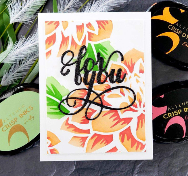 Photocentric Stencil Z - Layered Dahlia Stencil A
