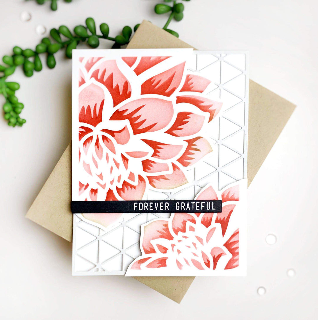 Photocentric Stencil Z - Layered Dahlia Stencil B