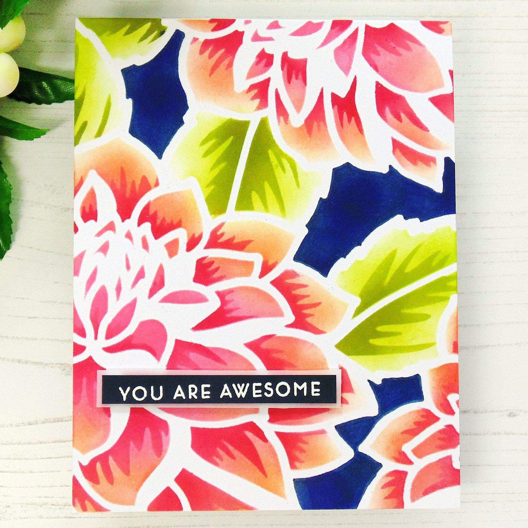 Photocentric Stencil Z - Layered Dahlia Stencil B