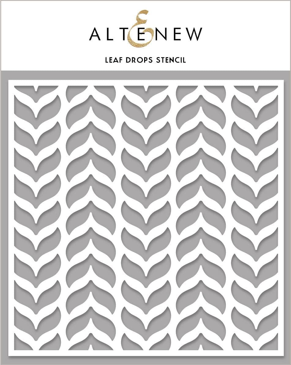 Photocentric Stencil Leaf Drops Stencil
