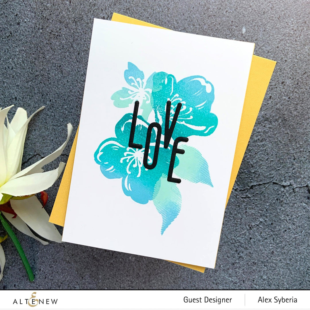 Photocentric Stencil Zig Zag Floral Mask Stencil