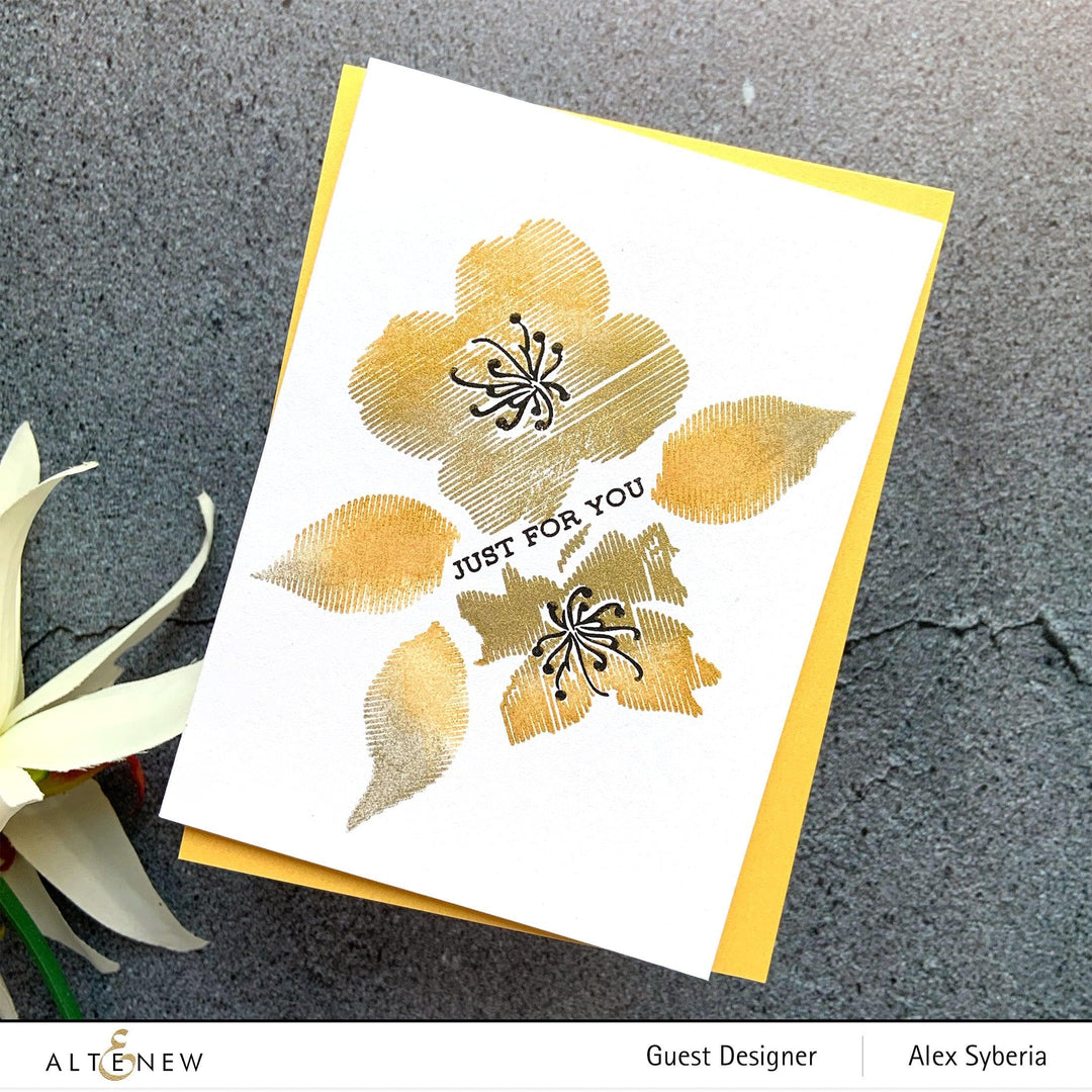 Photocentric Stencil Zig Zag Floral Mask Stencil