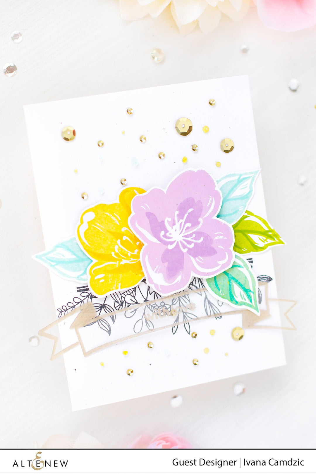 Photocentric Stencil Zig Zag Floral Mask Stencil