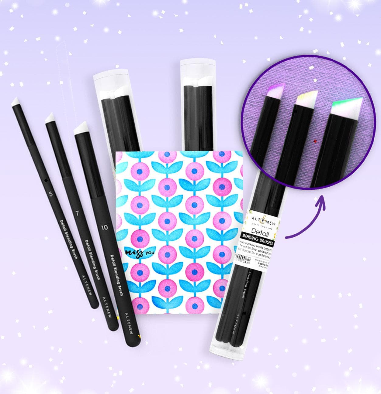 12 Detailed Blending Brush Bundle (4 Sets of 3 Brushes) | Altenew
