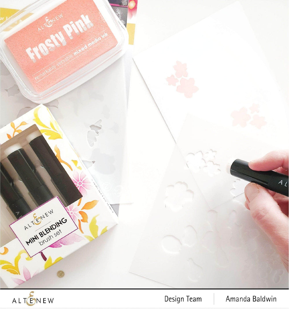 Altenew Tools Bundle 16 Mini Ink Blending Brush Bundle (4 Sets of 4 Brushes)