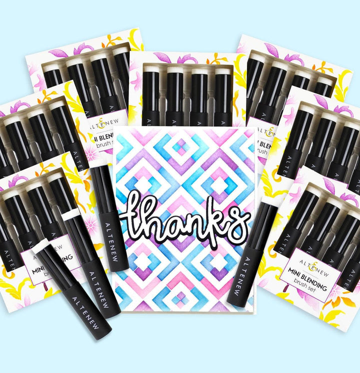32 Mini Ink Blending Brush Bundle (8 Sets of 4 Brushes)