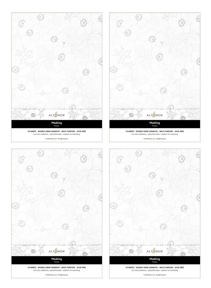 Altenew Tools Bundle 40 Masking Paper Sheets Unlimited Bundle (4 Sets of 10 Sheets)