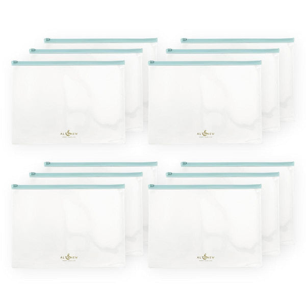 Blue Zip 'n' Keep Pouches Bundle (12 pcs)