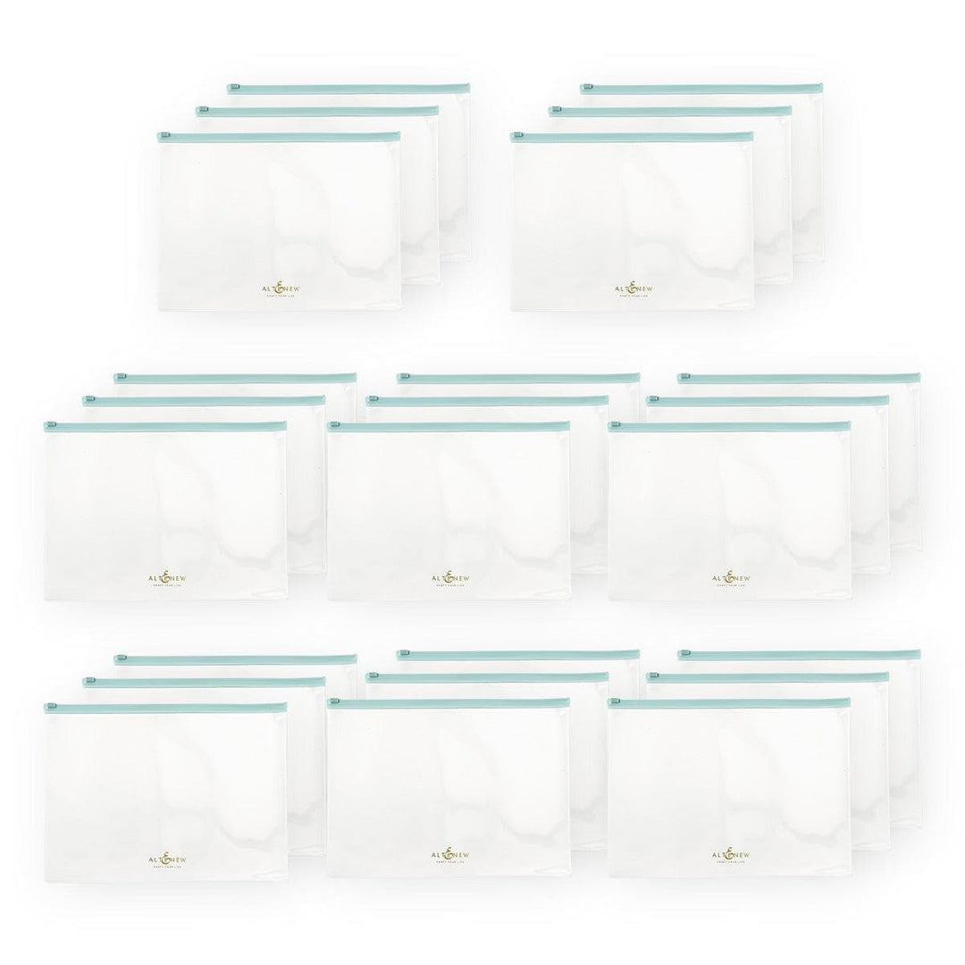 Blue Zip 'n' Keep Pouches Bundle (24 pcs)