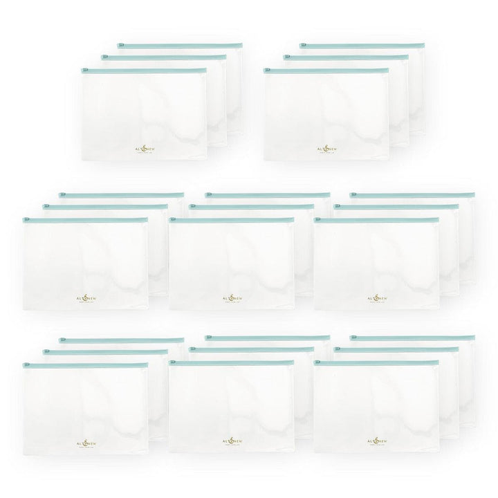 Blue Zip 'n' Keep Pouches Bundle (24 pcs)