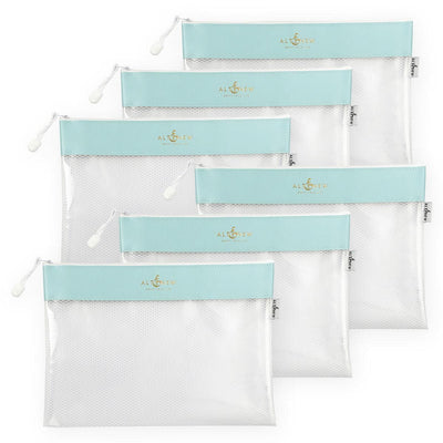 Blue Zip 'n' Stash Pouches Bundle (6 pcs)