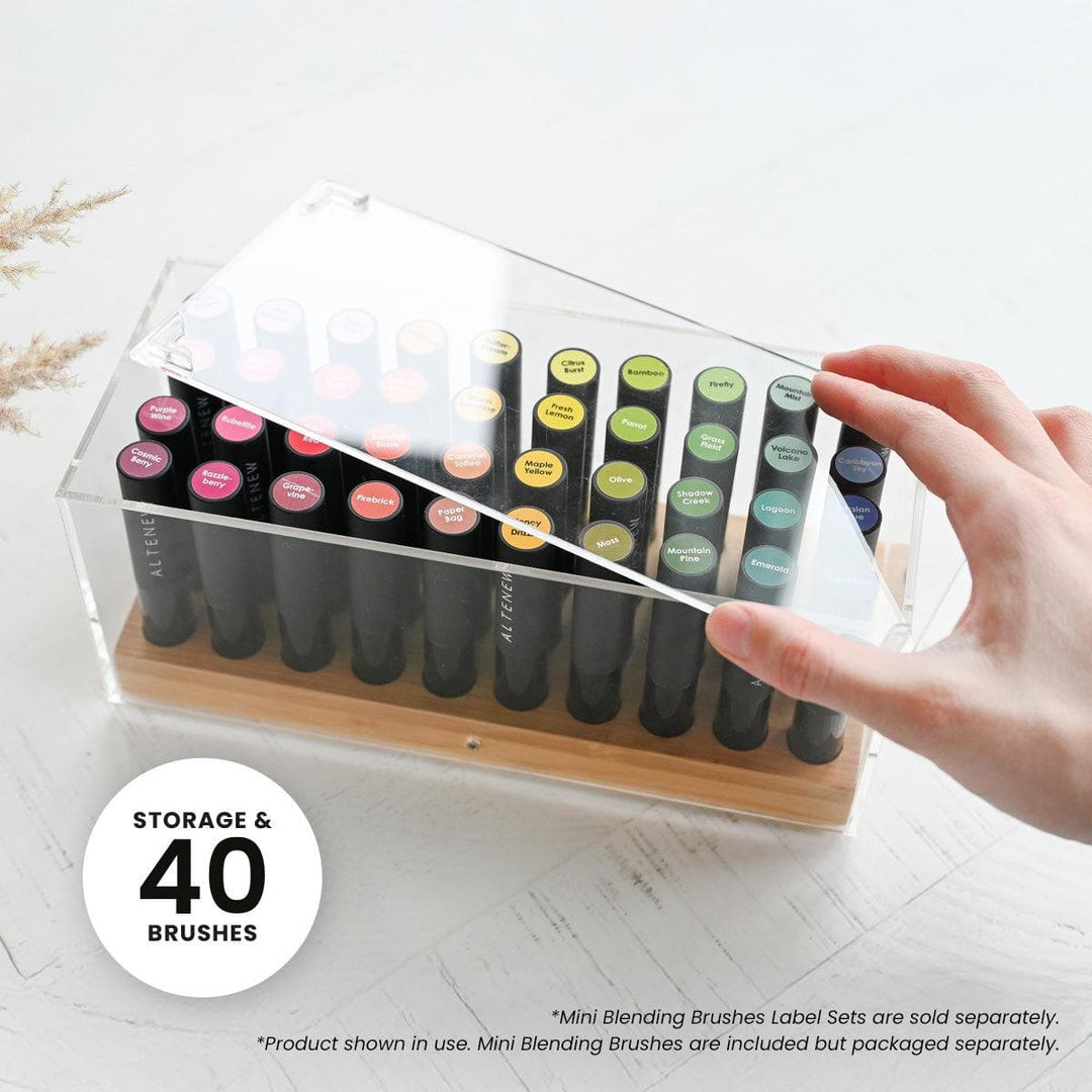 Crafter’s Showcase: 40 Mini Blending Brushes & Storage Bundle