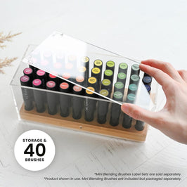 Crafter’s Showcase: 40 Mini Blending Brushes & Storage Bundle