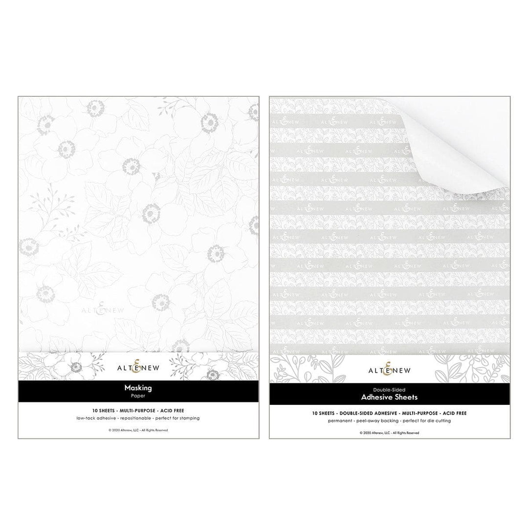 Dreamy Masking Paper and Double-Sided Adhesive Sheets Bundle