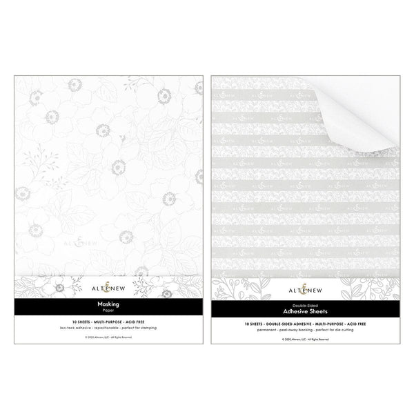 Dreamy Masking Paper and Double-Sided Adhesive Sheets Bundle