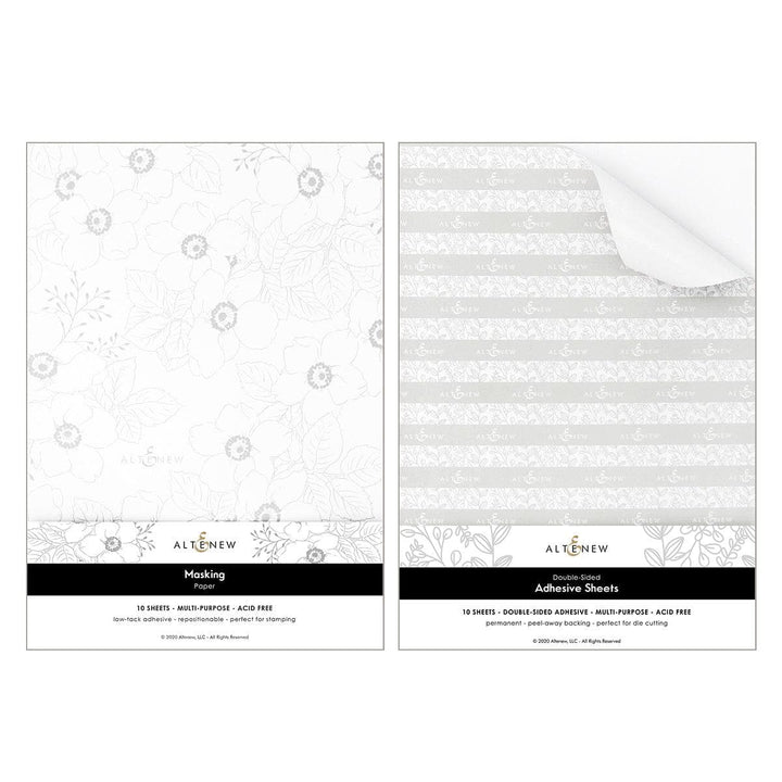 Dreamy Masking Paper and Double-Sided Adhesive Sheets Bundle