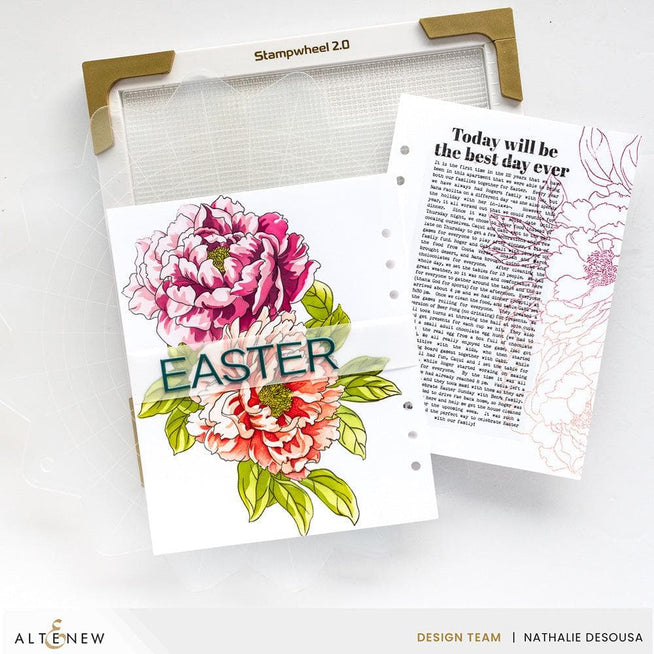 Altenew Next-Level Stamping Starter Bundle with stamping tools and accessories for crafting and card-making projects.
