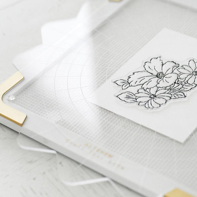 Altenew Next-Level Stamping Starter Bundle with stamping tools, ink pads, and accessories for crafting and stamping projects.