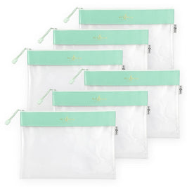 Teal Zip 'n' Stash Pouches Bundle (6 pcs)