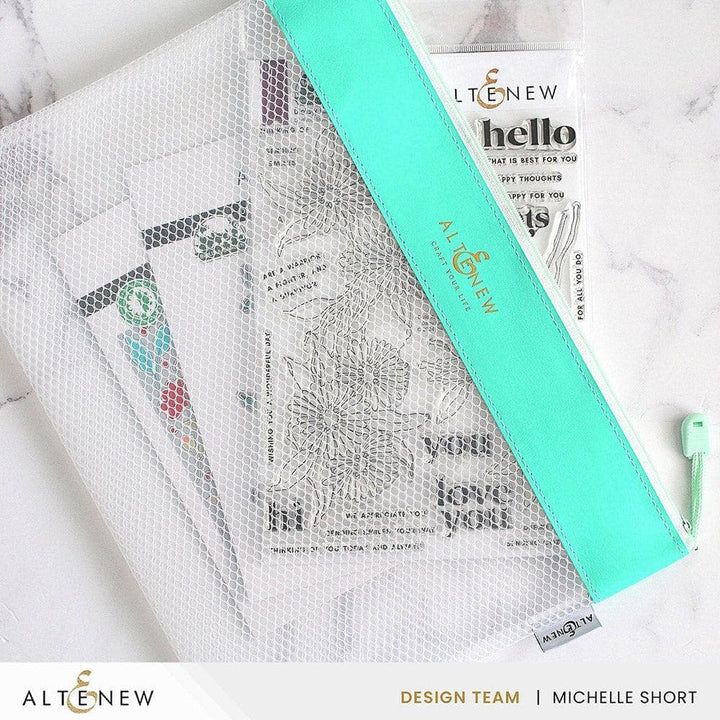 Teal Zip 'n' Stash Pouches Bundle (6 pcs)