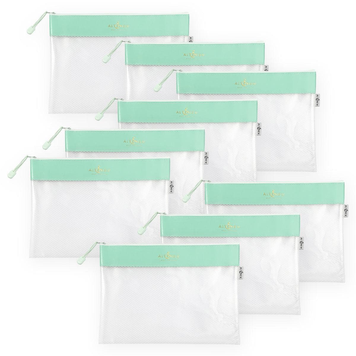 Teal Zip 'n' Stash Pouches Bundle (9 pcs)