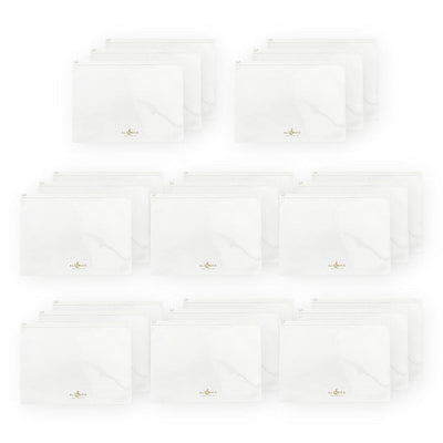 White Zip 'n' Keep Pouches Bundle (24 pcs)