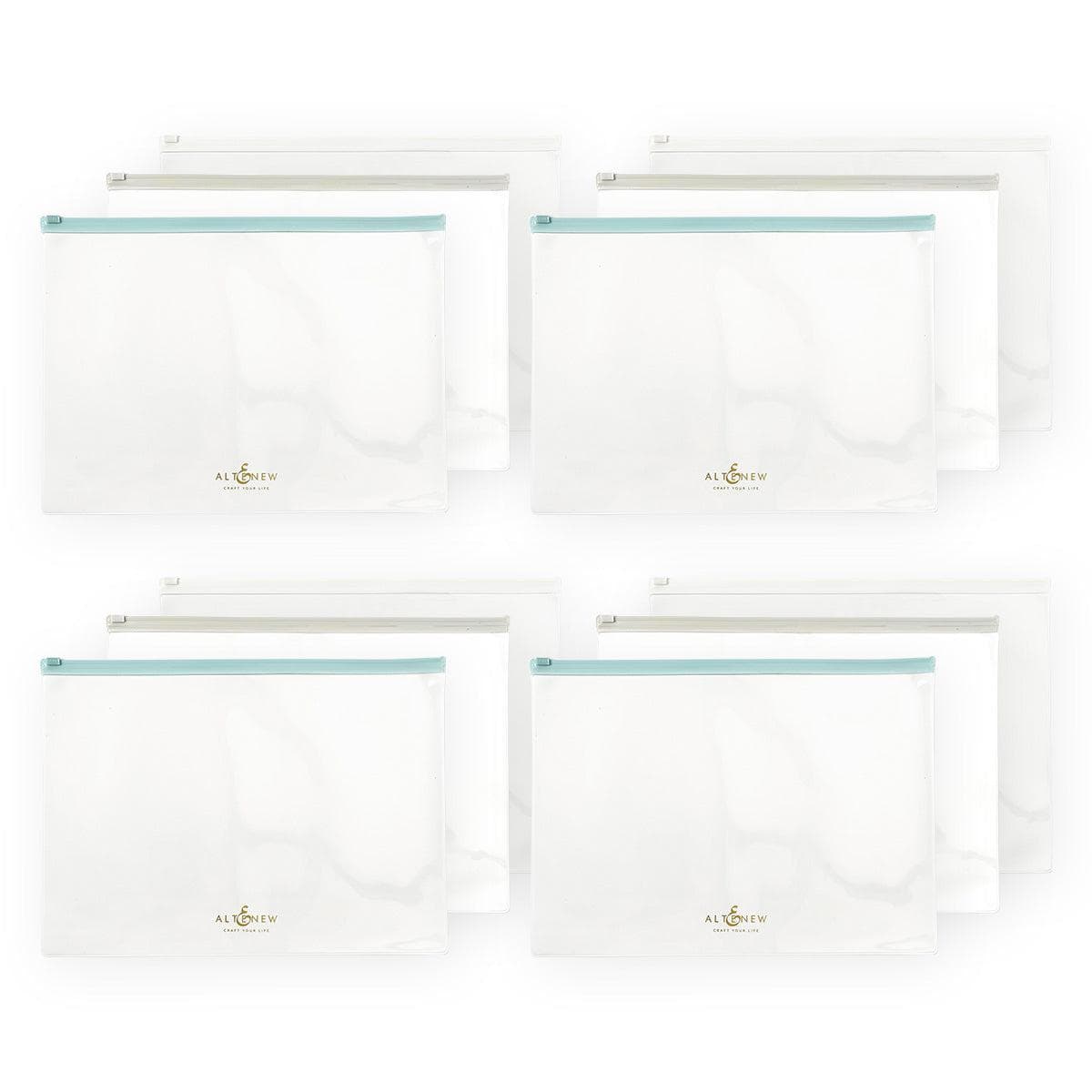Zip 'n' Keep Pouches Bundle (12 pcs, 3 Assorted Colors) | Altenew