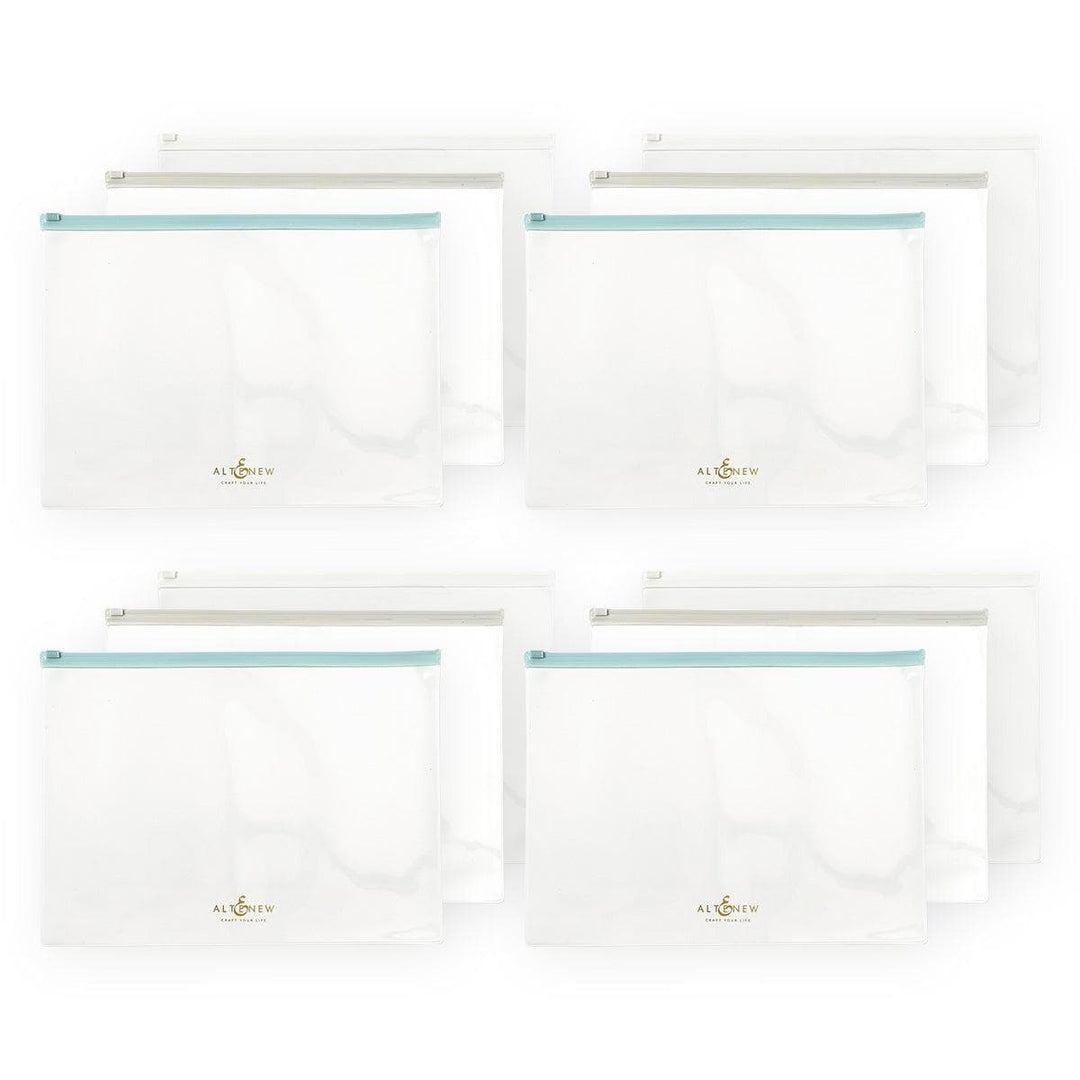 Zip 'n' Keep Pouches Bundle (12 pcs, 3 Assorted Colors)
