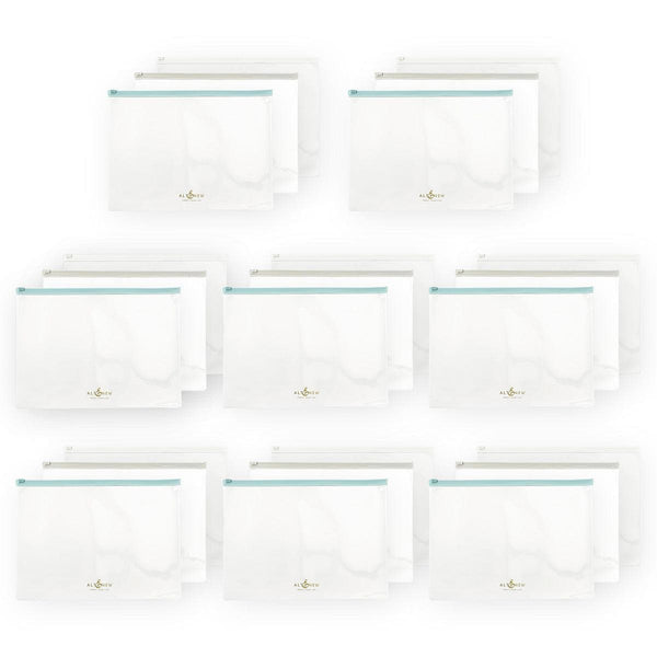 Zip 'n' Keep Pouches Bundle (24 pcs, 3 Assorted Colors)