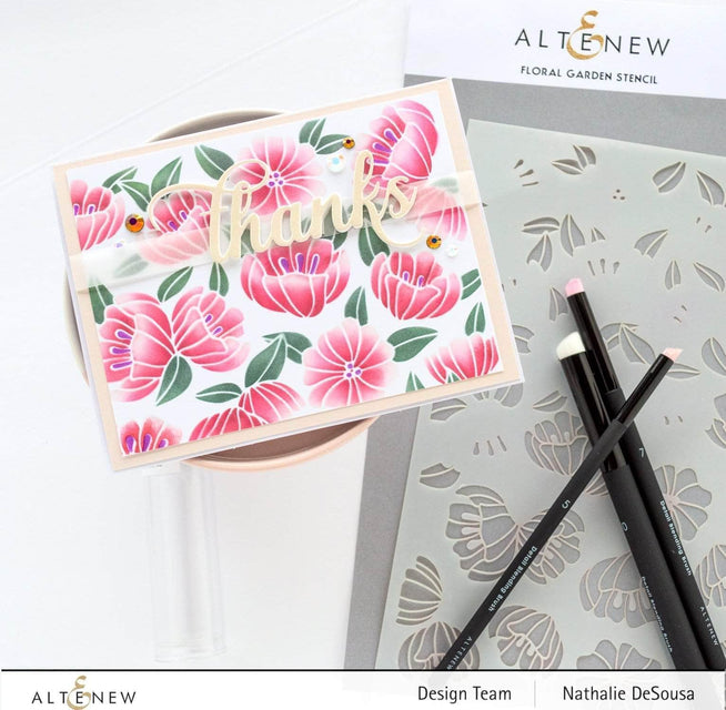 Altenew detailed blending brush set with angled bristles, ideal for precise makeup or craft blending tasks.