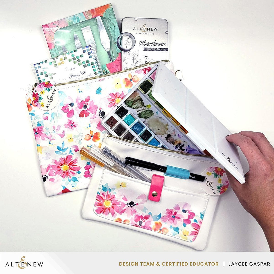 Dreaming in Watercolor Zipper Pouch (280mm x 195mm)