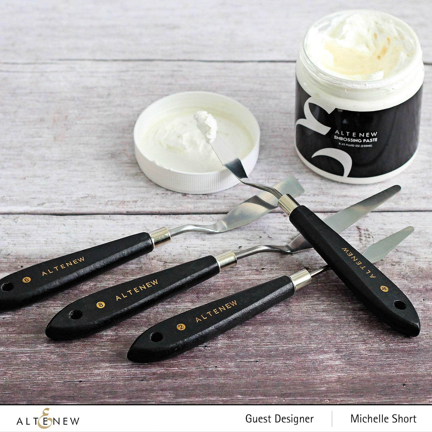 Altenew Tools & Embossing Paste Bundle Embossing Paste & ﻿﻿﻿﻿﻿﻿Palette Knife Bundle
